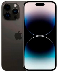 Смартфон Apple A2893 iPhone 14 Pro Max 128Gb 6Gb черный космос моноблок 3G 4G 1Sim 6.7 1290x2796 iOS 16 48Mpix 802.11 a/b/g/n/ac/ax NFC GPS GSM900/18