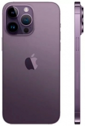 Смартфон Apple A2893 iPhone 14 Pro Max 256Gb 6Gb темно-фиолетовый моноблок 3G 4G 1Sim 6.7 1290x2796 iOS 16 48Mpix 802.11 a/b/g/n/ac/ax NFC GPS GSM900