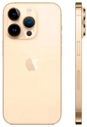 Смартфон Apple A2889 iPhone 14 Pro 128Gb 6Gb золотой моноблок 3G 4G 1Sim 6.1 1179x2556 iOS 16 48Mpix 802.11 a/b/g/n/ac/ax NFC GPS GSM900/1800 GSM1900