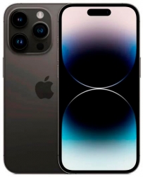 Смартфон Apple A2889 iPhone 14 Pro 256Gb черный космос моноблок 3G 4G 2Sim 6.1 1179x2556 iOS 16 48Mpix 802.11 a/b/g/n/ac/ax NFC GPS GSM900/1800 GSM19