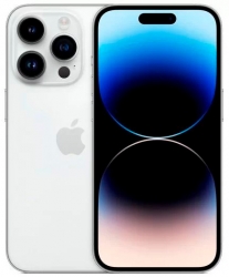 Смартфон Apple A2889 iPhone 14 Pro 256Gb 6Gb серебристый моноблок 3G 4G 2Sim 6.1 1179x2556 iOS 16 48Mpix 802.11 a/b/g/n/ac/ax NFC GPS GSM900/1800 GSM