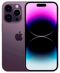 Смартфон Apple A2889 iPhone 14 Pro 128Gb 6Gb фиолетовый моноблок 3G 4G 1Sim 6.1 1179x2556 iOS 16 48Mpix 802.11 a/b/g/n/ac/ax NFC GPS GSM900/1800 GSM1