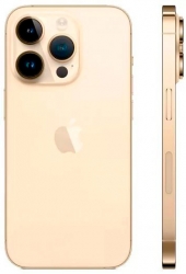 Смартфон Apple A2889 iPhone 14 Pro 256Gb 6Gb золотой моноблок 3G 4G 1Sim 6.1 1179x2556 iOS 16 48Mpix 802.11 a/b/g/n/ac/ax NFC GPS GSM900/1800 GSM1900