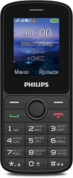 Мобильный телефон Philips E2101 Xenium черный моноблок 2Sim 1.77 128x160 Thread-X GSM900/1800 MP3 FM microSD max32Gb