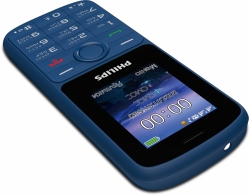 Мобильный телефон Philips E2101 Xenium синий моноблок 2Sim 1.77 128x160 Thread-X GSM900/1800 MP3 FM microSD max32Gb