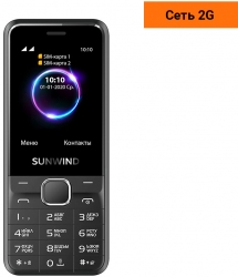 Мобильный телефон SunWind C2401 CITI 32Mb черный моноблок 2Sim 2.4 240x320 0.08Mpix GSM900/1800 FM microSD max16Gb