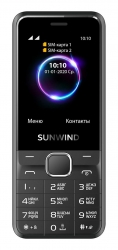 Мобильный телефон SunWind C2401 CITI 32Mb черный моноблок 2Sim 2.4 240x320 0.08Mpix GSM900/1800 FM microSD max16Gb