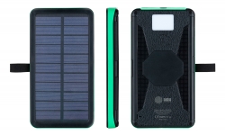 Мобильный аккумулятор Cactus CS-PBFSPT-10000 10000mAh 2.1A 2xUSB солн.бат. черный