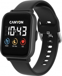 Смарт-часы Canyon Salt SW-78 1.4 IPS корп.черный рем.черный (CNS-SW78BB)