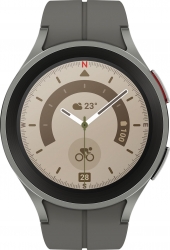 Смарт-часы Samsung Galaxy Watch 5 Pro 45мм 1.4 AMOLED корп.серый рем.серый (SM-R920NZTACIS)
