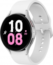 Смарт-часы Samsung Galaxy Watch 5 44мм 1.4 AMOLED корп.серебристый рем.белый (SM-R910NZSACIS)