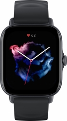 Смарт-часы Amazfit GTS 3 A2035 1.75 AMOLED корп.черный рем.черный разм.брасл.:127-210мм