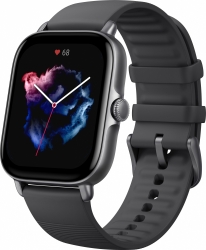 Смарт-часы Amazfit GTS 3 A2035 1.75 AMOLED корп.черный рем.черный разм.брасл.:127-210мм