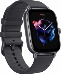 Смарт-часы Amazfit GTS 3 A2035 1.75 AMOLED корп.черный рем.черный разм.брасл.:127-210мм