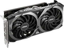 Видеокарта MSI PCI-E 4.0 RTX 3060 Ti VENTUS 2X 8GD6X OC NVIDIA GeForce RTX 3060Ti 8192Mb 256 GDDR6X 1695/19000 HDMIx1 DPx3 HDCP Ret