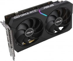 Видеокарта Asus PCI-E 4.0 DUAL-RTX3060-O8G NVIDIA GeForce RTX 3060 8192Mb 128 GDDR6 1837/15000 HDMIx1 DPx3 HDCP Ret