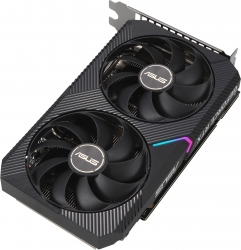 Видеокарта Asus PCI-E 4.0 DUAL-RTX3060-O8G NVIDIA GeForce RTX 3060 8192Mb 128 GDDR6 1837/15000 HDMIx1 DPx3 HDCP Ret
