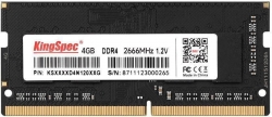 Память DDR4 4Gb 2666MHz Kingspec KS2666D4N12004G OEM PC4-21300 CL17 SO-DIMM 260-pin 1.2В