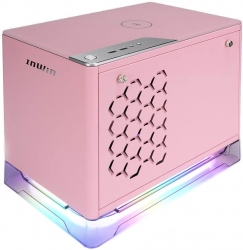 Корпус Inwin CF08A (A1PLUS) розовый 650W miniITX 4x120mm 2xUSB3.0 audio