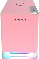 Корпус Inwin CF08A (A1PLUS) розовый 650W miniITX 4x120mm 2xUSB3.0 audio