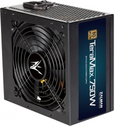 Блок питания Zalman ATX 750W ZM750-TMX 80+ gold 24+2x(4+4) pin APFC 120mm fan 8xSATA Cab Manag RTL