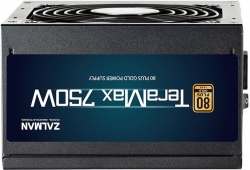 Блок питания Zalman ATX 750W ZM750-TMX 80+ gold 24+2x(4+4) pin APFC 120mm fan 8xSATA Cab Manag RTL