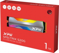 Накопитель SSD A-Data PCI-E 3.0 x4 1Tb ASPECTRIXS20G-1T-C Spectrix S20G M.2 2280