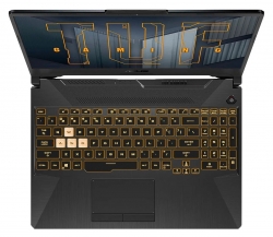 Ноутбук Asus TUF Gaming F15 FX506HC-HN006 Core i5 11400H 16Gb SSD512Gb NVIDIA GeForce RTX 3050 4Gb 15.6 IPS FHD (1920x1080) noOS grey WiFi BT Cam (90