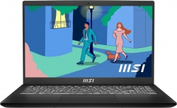 Ноутбук MSI Modern 15 B12HW-002XRU Core i5 1235U 8Gb SSD512Gb Intel Arc A370M 4Gb 15.6 IPS FHD (1920x1080) Free DOS black WiFi BT Cam (9S7-15H212-002