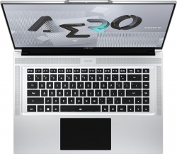 Ноутбук Gigabyte Aero 16 Core i7 12700H 32Gb SSD1Tb NVIDIA GeForce RTX3070Ti 8Gb 16 AMOLED UHD+ (3840x2160) Windows 11 Professional grey WiFi BT Cam 