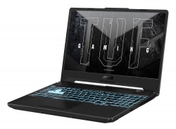 Ноутбук Asus TUF Gaming A15 FA506ICB-HN105 Ryzen 5 4600H 8Gb SSD512Gb NVIDIA GeForce RTX 3050 4Gb 15.6 IPS FHD (1920x1080) noOS black WiFi BT Cam (90