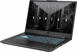 Ноутбук Asus TUF Gaming F17 FX706HM-HX146 Core i5 11400H 16Gb SSD512Gb NVIDIA GeForce RTX 3060 6Gb 17.3 IPS FHD (1920x1080) noOS black WiFi BT Cam (9