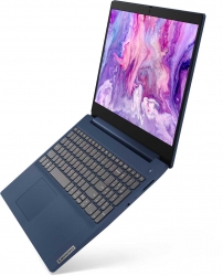 Ноутбук Lenovo IdeaPad 3 15IML05 Core i3 10110U 8Gb SSD256Gb Intel UHD Graphics 15.6 IPS FHD (1920x1080) Free DOS blue WiFi BT Cam