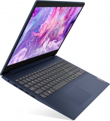 Ноутбук Lenovo IdeaPad 3 15IML05 Core i3 10110U 8Gb SSD256Gb Intel UHD Graphics 15.6 IPS FHD (1920x1080) Free DOS blue WiFi BT Cam
