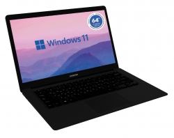 Ноутбук Digma EVE 14 C414 Celeron N4000 4Gb eMMC128Gb Intel UHD Graphics 600 14 IPS FHD (1920x1080) Windows 11 Home Single Language 64 black WiFi BT 