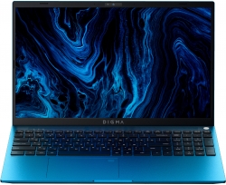Ноутбук Digma Pro Sprint M Core i7 10710U 16Gb SSD512Gb Intel UHD Graphics 15.6 IPS FHD (1920x1080) Windows 11 Professional Multi Language 64 blue Wi