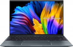 Ноутбук Asus Zenbook 14X OLED UX5401ZA-KN057 Core i5 12500H 16Gb SSD512Gb Intel Iris Xe graphics 14 OLED 2.8K (2880x1800) noOS grey WiFi BT Cam (90NB
