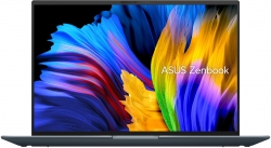 Ноутбук Asus Zenbook 14X OLED UX5401ZA-KN057 Core i5 12500H 16Gb SSD512Gb Intel Iris Xe graphics 14 OLED 2.8K (2880x1800) noOS grey WiFi BT Cam (90NB