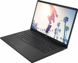 Ноутбук HP 17-cp0004ny Ryzen 7 5700U 8Gb SSD512Gb AMD Radeon 17.3 IPS FHD (1920x1080) Windows 11 Home English black WiFi BT Cam