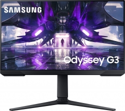 Монитор Samsung 24 Odyssey G3 LS24AG300NUXEN черный VA LED 1ms 16:9 HDMI матовая HAS Piv 3000:1 250cd 178гр/178гр 1920x1080 DP FHD 4.1кг