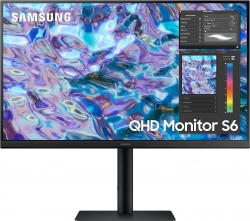 Монитор Samsung 27 LS27B610EQUXEN черный IPS LED 16:9 HDMI M/M матовая HAS Pivot 300cd 178гр/178гр 2560x1440 DisplayPort Ultra HD 2K (1440p) 5.4кг