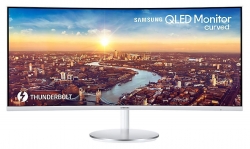 Монитор Samsung 34 C34J791WTR белый VA LED 4ms 21:9 HDMI M/M полуматовая HAS 3000:1 300cd 178гр/178гр 3440x1440 DisplayPort USB 7.7кг