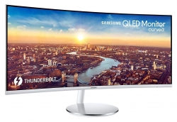 Монитор Samsung 34 C34J791WTR белый VA LED 4ms 21:9 HDMI M/M полуматовая HAS 3000:1 300cd 178гр/178гр 3440x1440 DisplayPort USB 7.7кг