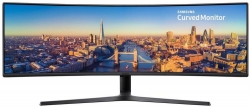 Монитор Samsung 49 C49J890DKR черный VA LED 5ms 32:9 HDMI M/M матовая HAS 3000:1 300cd 178гр/178гр 3840x1080 DP FHD USB 20.8кг