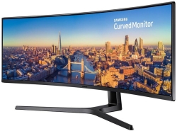 Монитор Samsung 49 C49J890DKR черный VA LED 5ms 32:9 HDMI M/M матовая HAS 3000:1 300cd 178гр/178гр 3840x1080 DP FHD USB 20.8кг