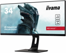 Монитор Iiyama 34 Red Eagle GB3461WQSU-B1 черный IPS LED 1ms 21:9 HDMI M/M матовая HAS Piv 1000:1 350cd 178гр/178гр 3440x1440 DP UW USB 9.7кг