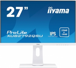 Монитор Iiyama 27 XUB2792QSU-W1 белый IPS LED 16:9 DVI HDMI M/M матовая HAS Piv 350cd 178гр/178гр 2560x1440 DP WQ USB 6.1кг