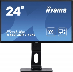 Монитор Iiyama 23.6 ProLite XB2481HS-B1 черный VA LED 6ms 16:9 DVI HDMI M/M матовая HAS Piv 3000:1 250cd 178гр/178гр 1920x1080 VGA FHD 5.4кг
