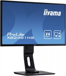 Монитор Iiyama 23.6 ProLite XB2481HS-B1 черный VA LED 6ms 16:9 DVI HDMI M/M матовая HAS Piv 3000:1 250cd 178гр/178гр 1920x1080 VGA FHD 5.4кг
