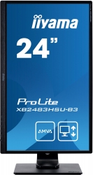 Монитор Iiyama 23.8 ProLite XB2483HSU-B3 черный A-MVA LED 4ms 16:9 HDMI M/M матовая HAS Piv 3000:1 250cd 178гр/178гр 1920x1080 VGA DP FHD USB 5.6кг
